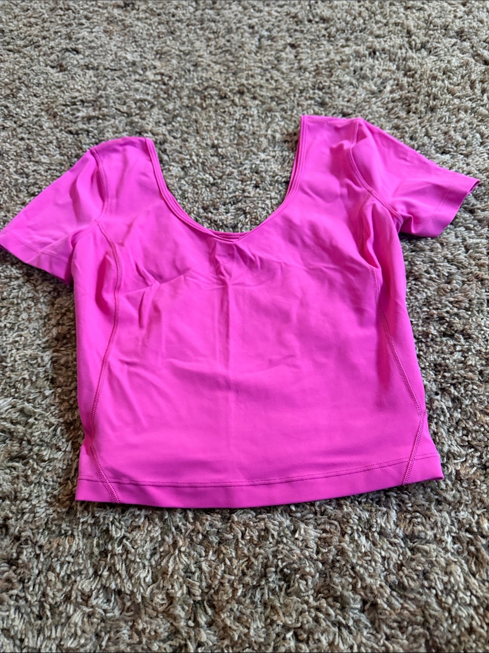 Bright Pink Women’s Scoop Neck Top